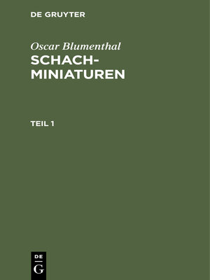 cover image of Oscar Blumenthal